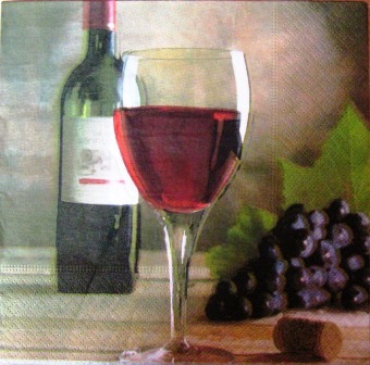 Vin et raisin rouges