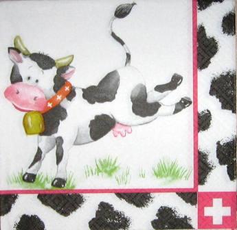 Vache joyeuse avec sa cloche