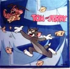 Tom et Jerry fond bleu