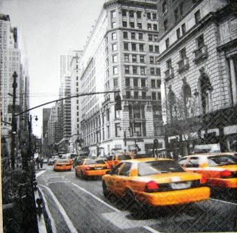 New York / USA / taxis jaunes