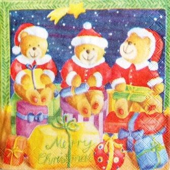 Les 3 oursons de Noël et les cadeaux