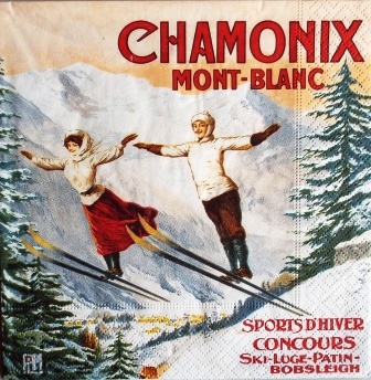 Skieurs à Chamonix - Mont Blanc