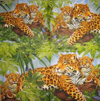 Famille de léopards