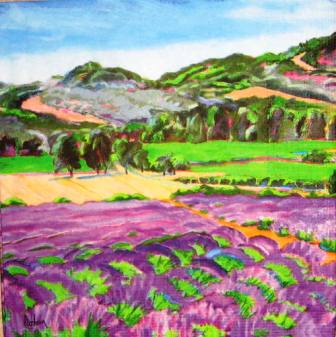 Peinture de paysage provençal