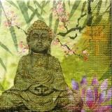 Bouddha et fleurs zen