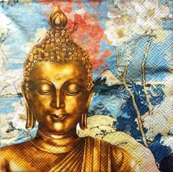 Tête de Bouddha en or