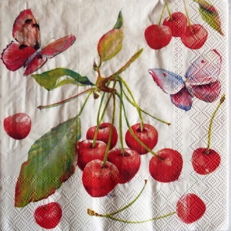 Cerises et papillons