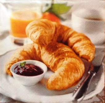 Bons croissants du petit déjeuner