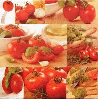 Tomates, persil et basilic