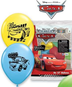 6 Ballons à gonfler Cars