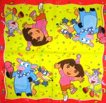 Dora et ses amis, fond jaune