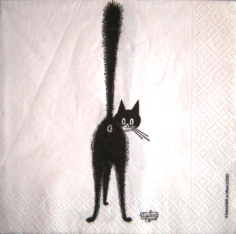 Chat Dubout : le chat de dos
