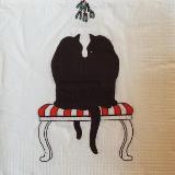 2 chats noirs sur la banquette