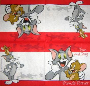 Tom et Jerry bordure rouge