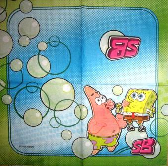 Bob l'éponge et Patrick font des bulles