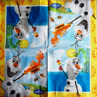 Olaf au chapeau de la Reine des Neiges