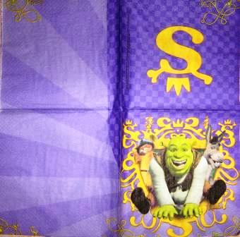 Shrek et ses amis fond violet GM