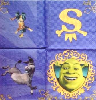 Shrek et ses amis fond violet PM