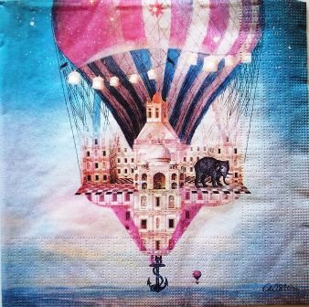 Voyage du château en ballon