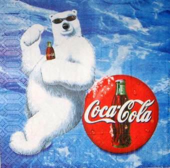 Ours blanc Coca-Cola