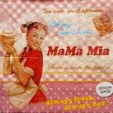 Femme rétro, thé, Mama Mia