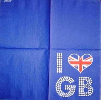 Drapeau anglais : I love GB