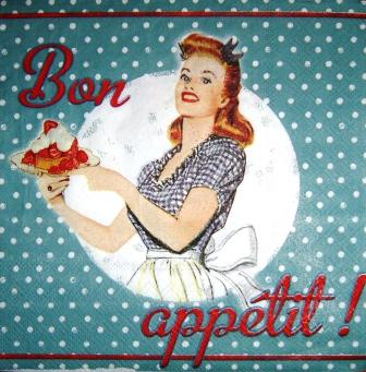 Femme rétro : Bon appétit !