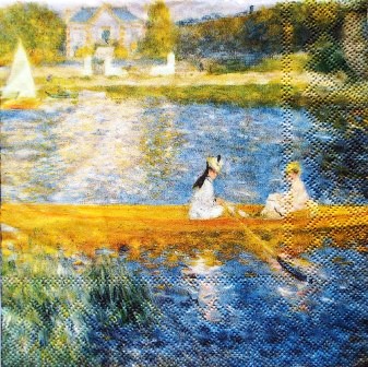 Art : peinture La yole de Renoir