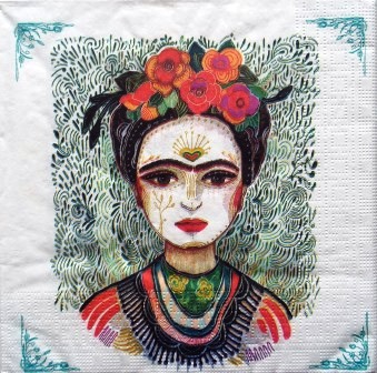 Peinture, portrait de Frida Kahlo