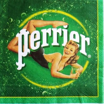 Pub Perrier - femme rétro 1