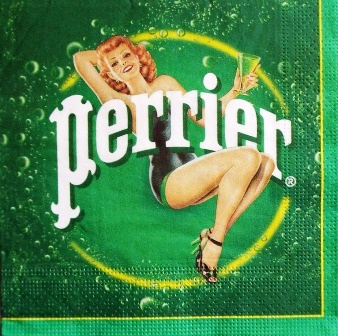 Pub Perrier - femme rétro 2