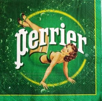 Pub Perrier - femme rétro 3