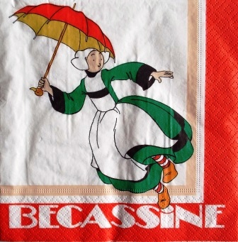 Bécassine et son parapluie