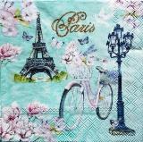Paris en fleurs : vélo, tour Eiffel