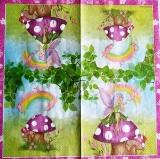 F&eacute;e, papillon et arc-en-ciel