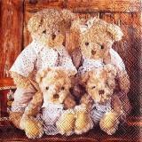La famille ours en peluche