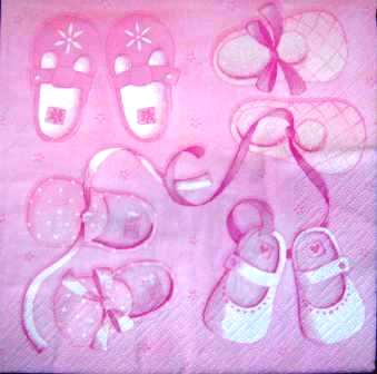 Chaussons de bébé roses