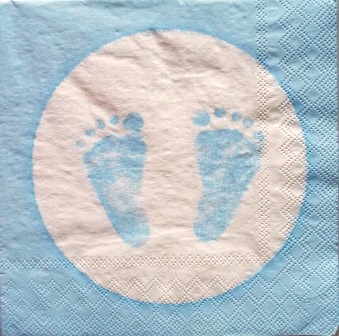 Pieds de bébé bleus