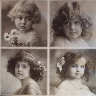 4 portraits de fille