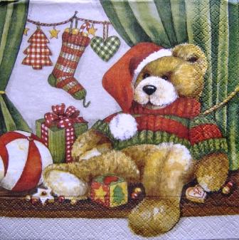 L'ourson de Noël et les jouets