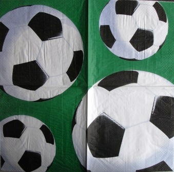 Ballons de foot fond vert