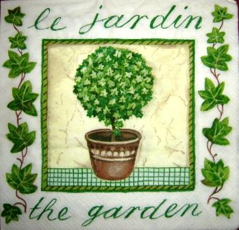 Pot de buis et lierre "le jardin"