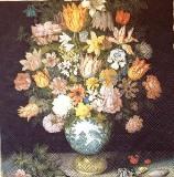 Bouquet de fleurs sur fond noir