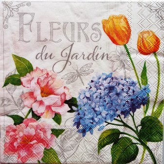 Fleurs du jardin : hortensia, tulipe,...
