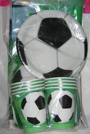 Kit vaisselle jetable football