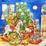 Les oursons de Noël au sapin