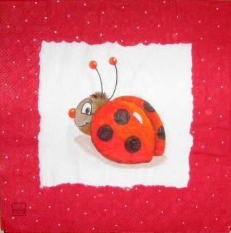 Jolie coccinelle tour rouge