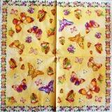 Beaux papillons bordure fleurie