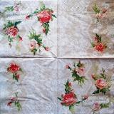 Jolies roses style shabby chic "bon appetit"