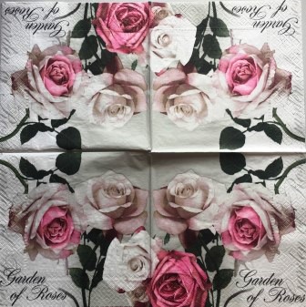 Tiges de roses blanches et roses